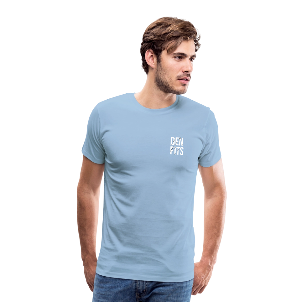 Denfits classic - Premium-T-shirt herr - himmelsblå