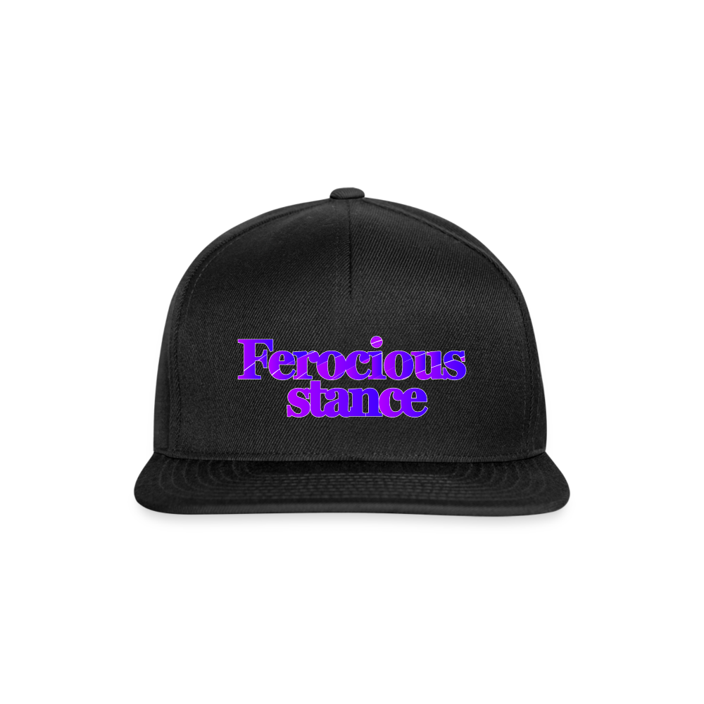 Ferocious - Snapbackkeps - svart/svart