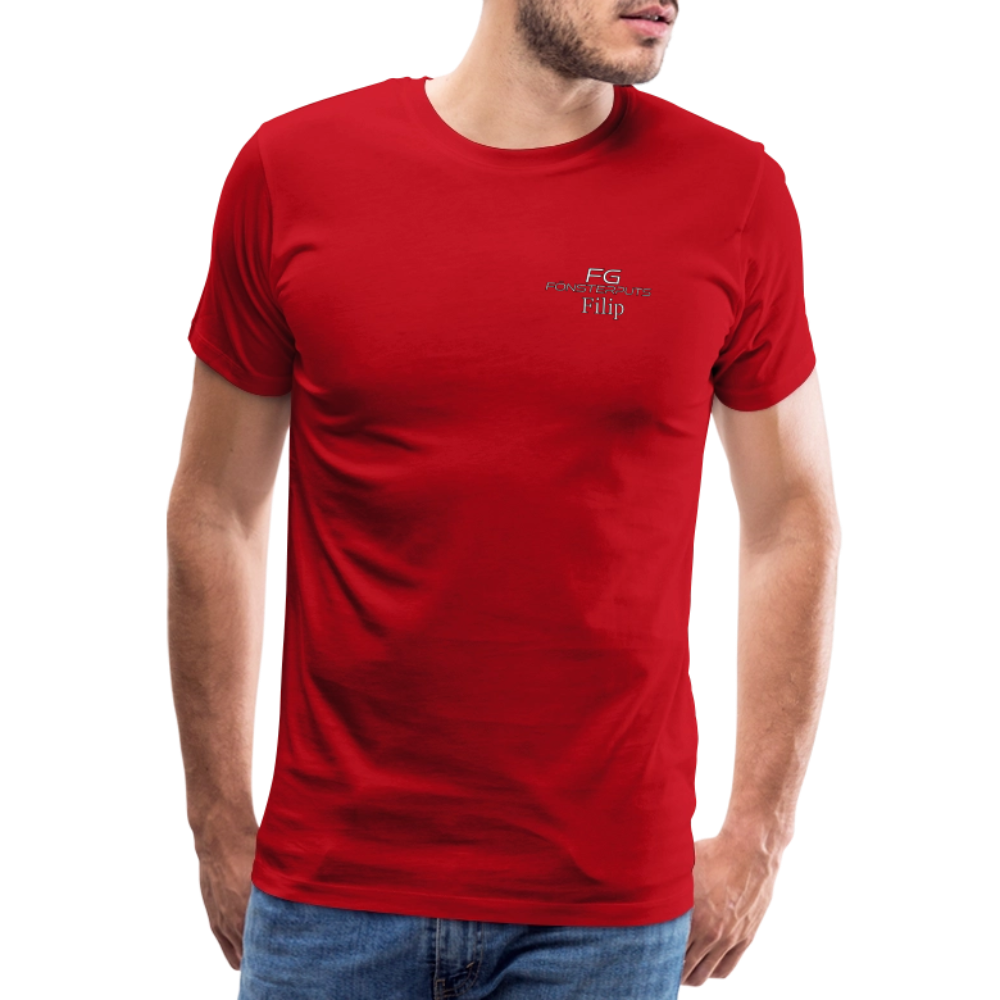 FG fönsterputs - Premium-T-shirt herr - röd