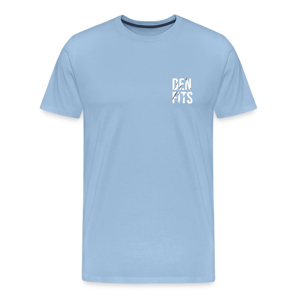 Denfits classic - Premium-T-shirt herr - himmelsblå