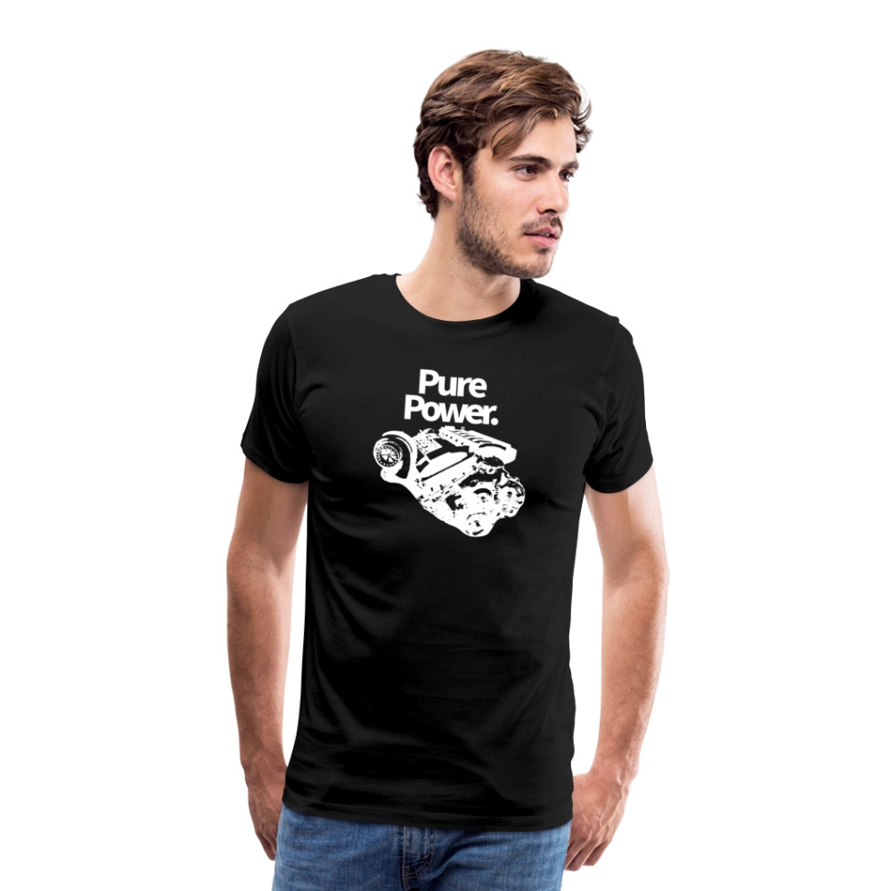 Power - Premium-T-shirt herr - svart