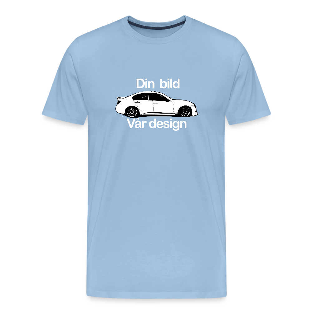 Din - Premium-T-shirt herr - himmelsblå