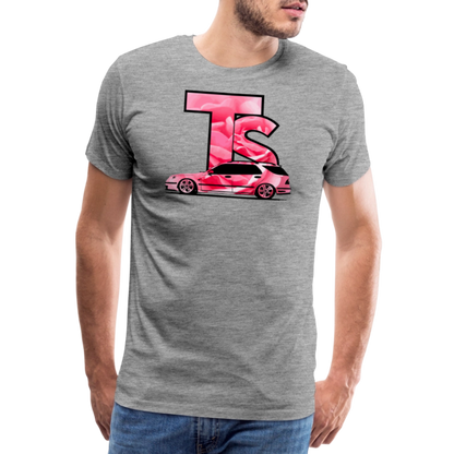 TS - Premium-T-shirt herr - gråmelerad
