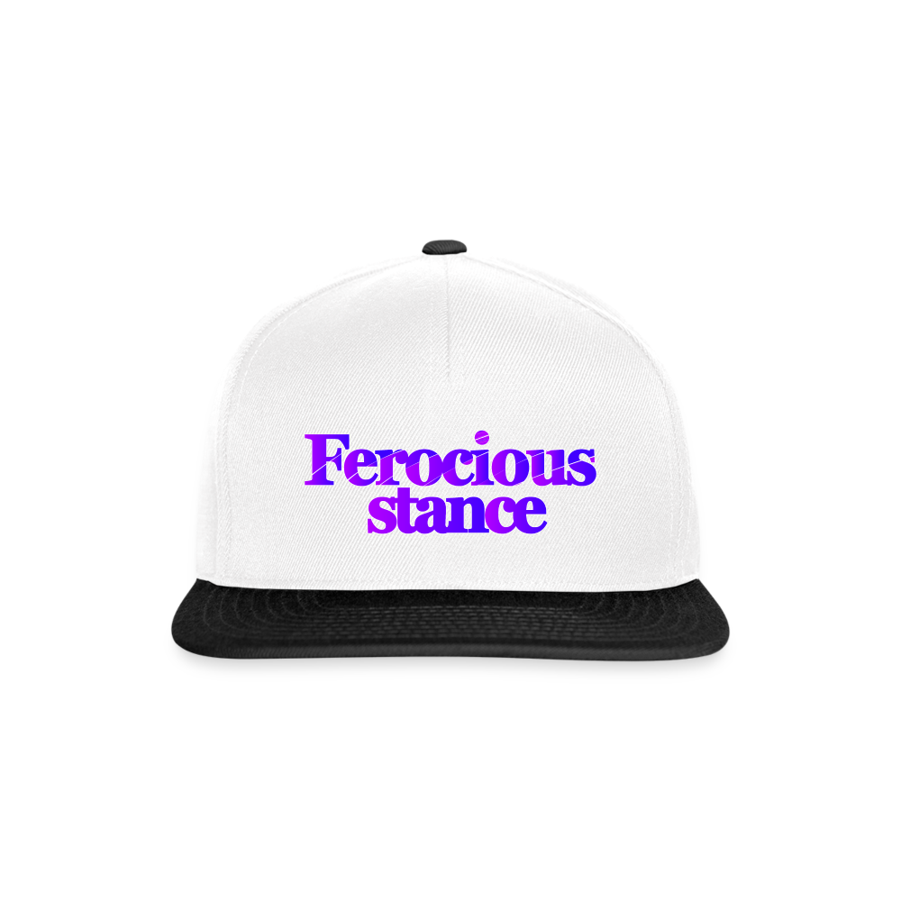 Ferocious - Snapbackkeps - vit/svart