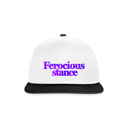 Ferocious - Snapbackkeps - vit/svart