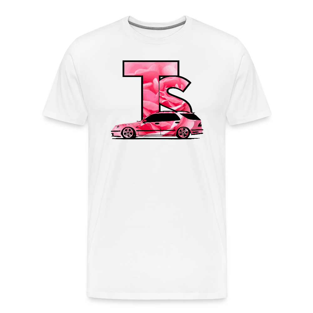 TS - Premium-T-shirt herr - vit