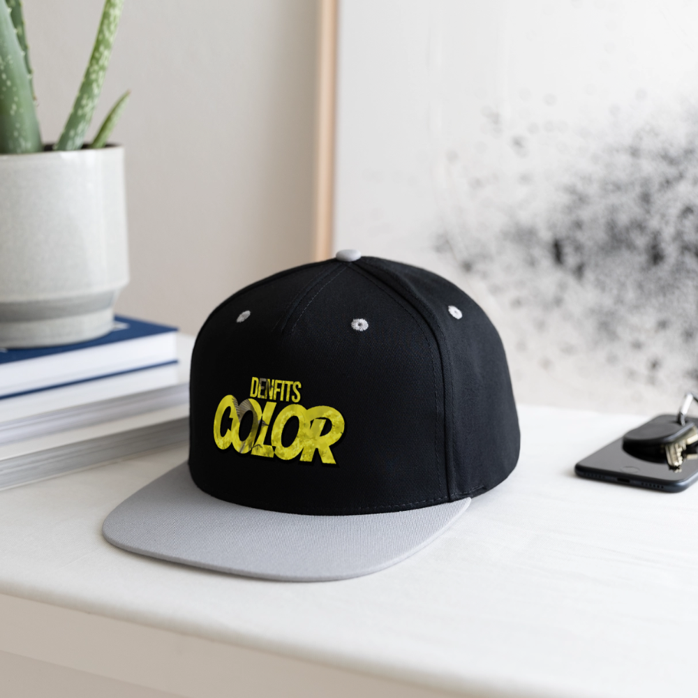 Summer - Kontrastkeps med snapback - svart/grå