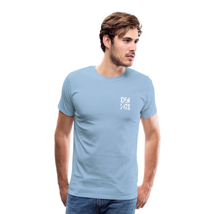 Denfits classic - Premium-T-shirt herr - himmelsblå