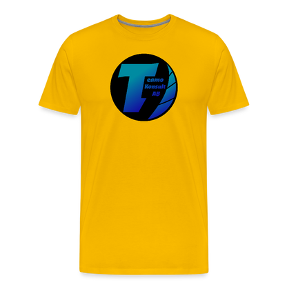 Teamo | Premium-T-shirt herr - solgul