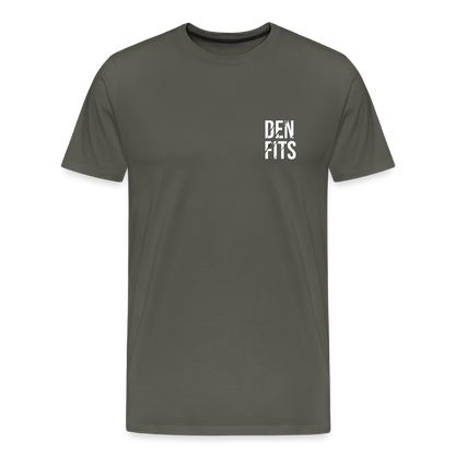 Denfits classic - Premium-T-shirt herr - asfalt