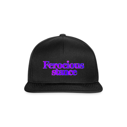 Ferocious - Snapbackkeps - svart/svart