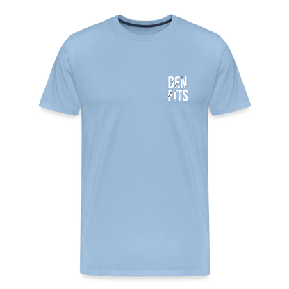 Denfits classic - Premium-T-shirt herr - himmelsblå