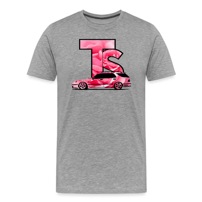 TS - Premium-T-shirt herr - gråmelerad