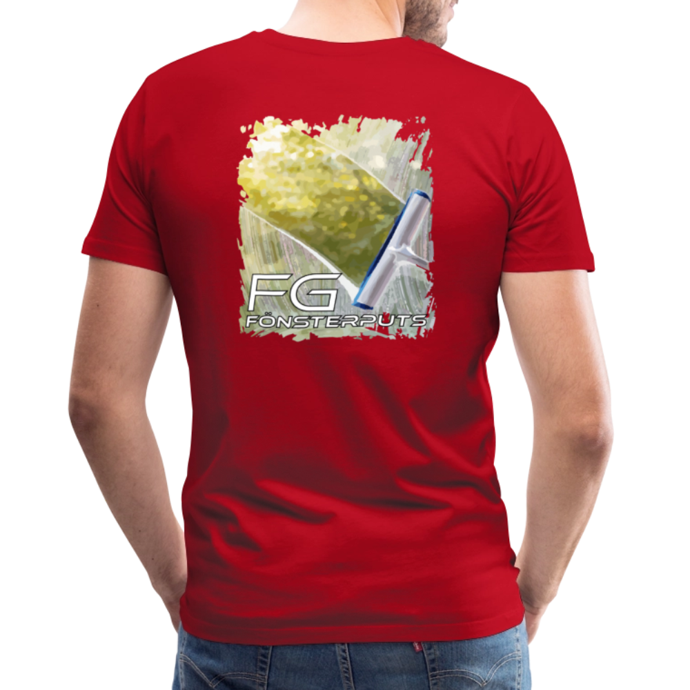 FG fönsterputs - Premium-T-shirt herr - röd