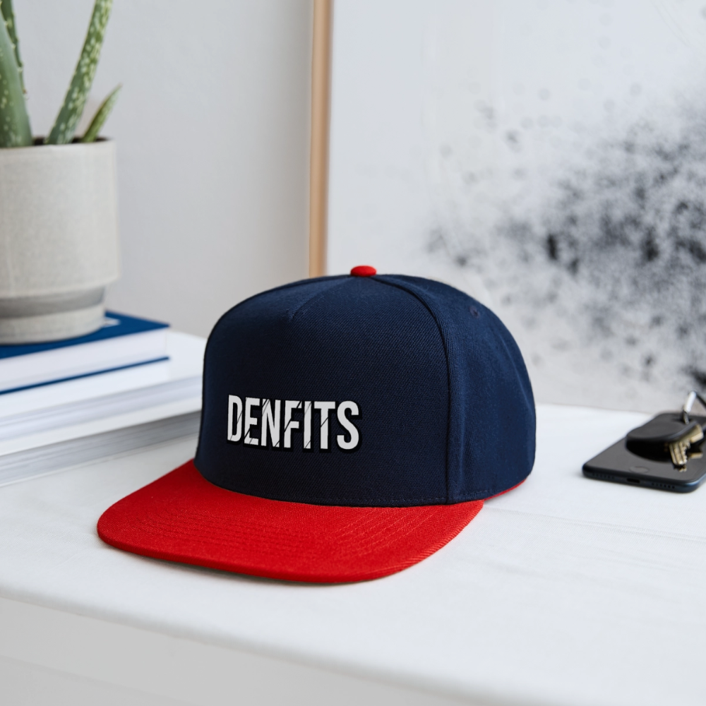 Denfits blk - Snapbackkeps - marinblå/röd