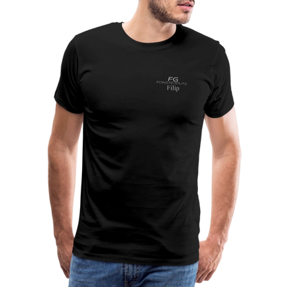 FG fönsterputs - Premium-T-shirt herr - svart
