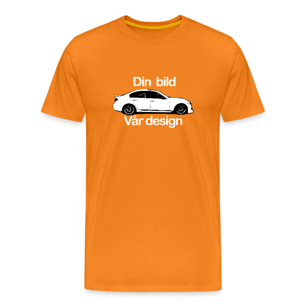 Din - Premium-T-shirt herr - orange