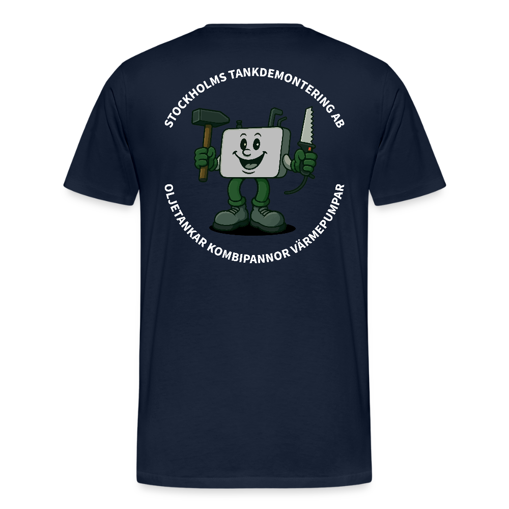 Stockholms Tankdemontering - Premium-T-shirt - marinblå