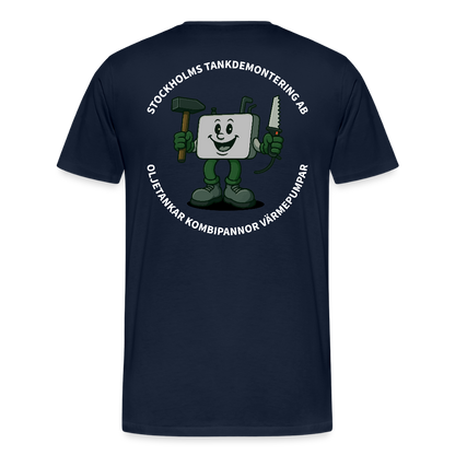 Stockholms Tankdemontering - Premium-T-shirt - marinblå