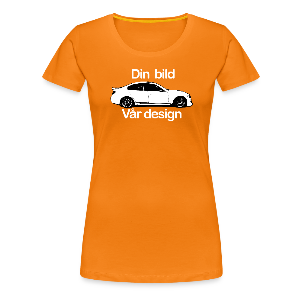 Din - Premium-T-shirt dam - orange