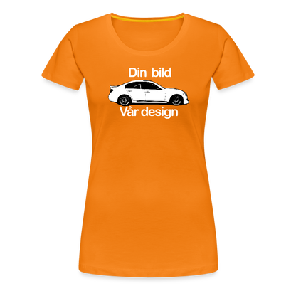 Din - Premium-T-shirt dam - orange