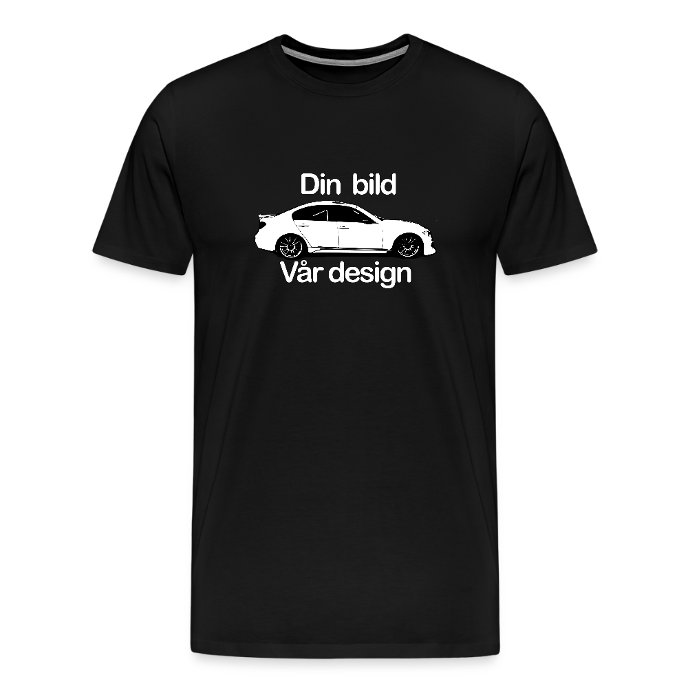 Din - Premium-T-shirt herr - svart
