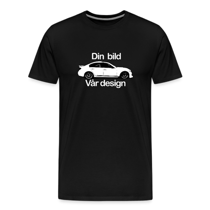 Din - Premium-T-shirt herr - svart