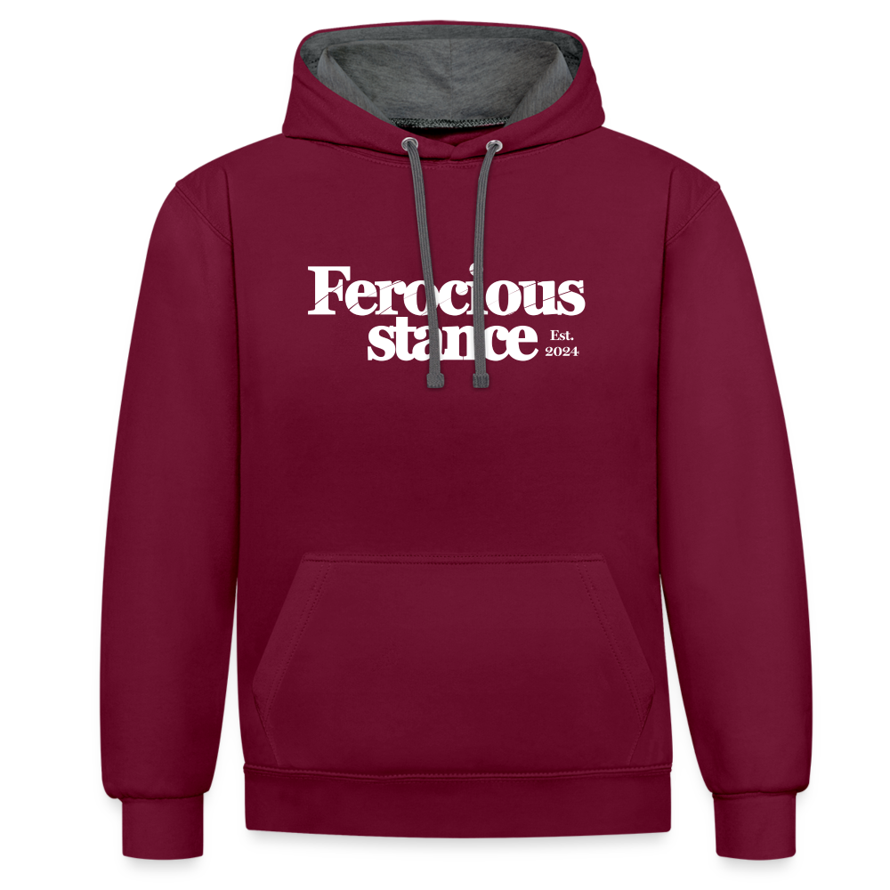 Ferocious - Kontrastluvtröja - vinröd/antracit