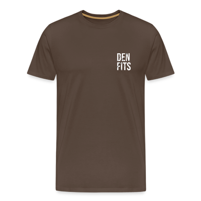Denfits classic - Premium-T-shirt herr - ädelbrun
