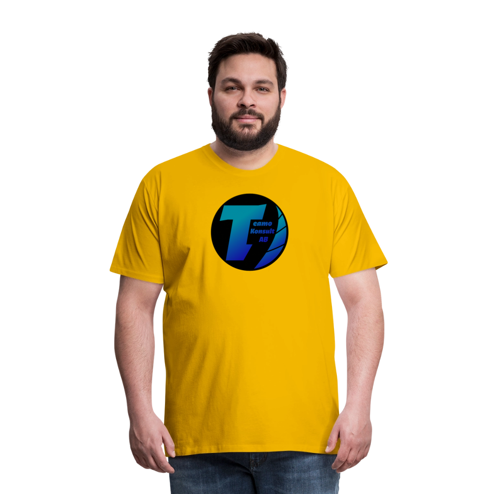 Teamo | Premium-T-shirt herr - solgul