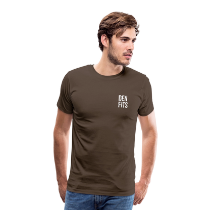 Denfits classic - Premium-T-shirt herr - ädelbrun