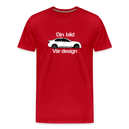 Din - Premium-T-shirt herr - röd