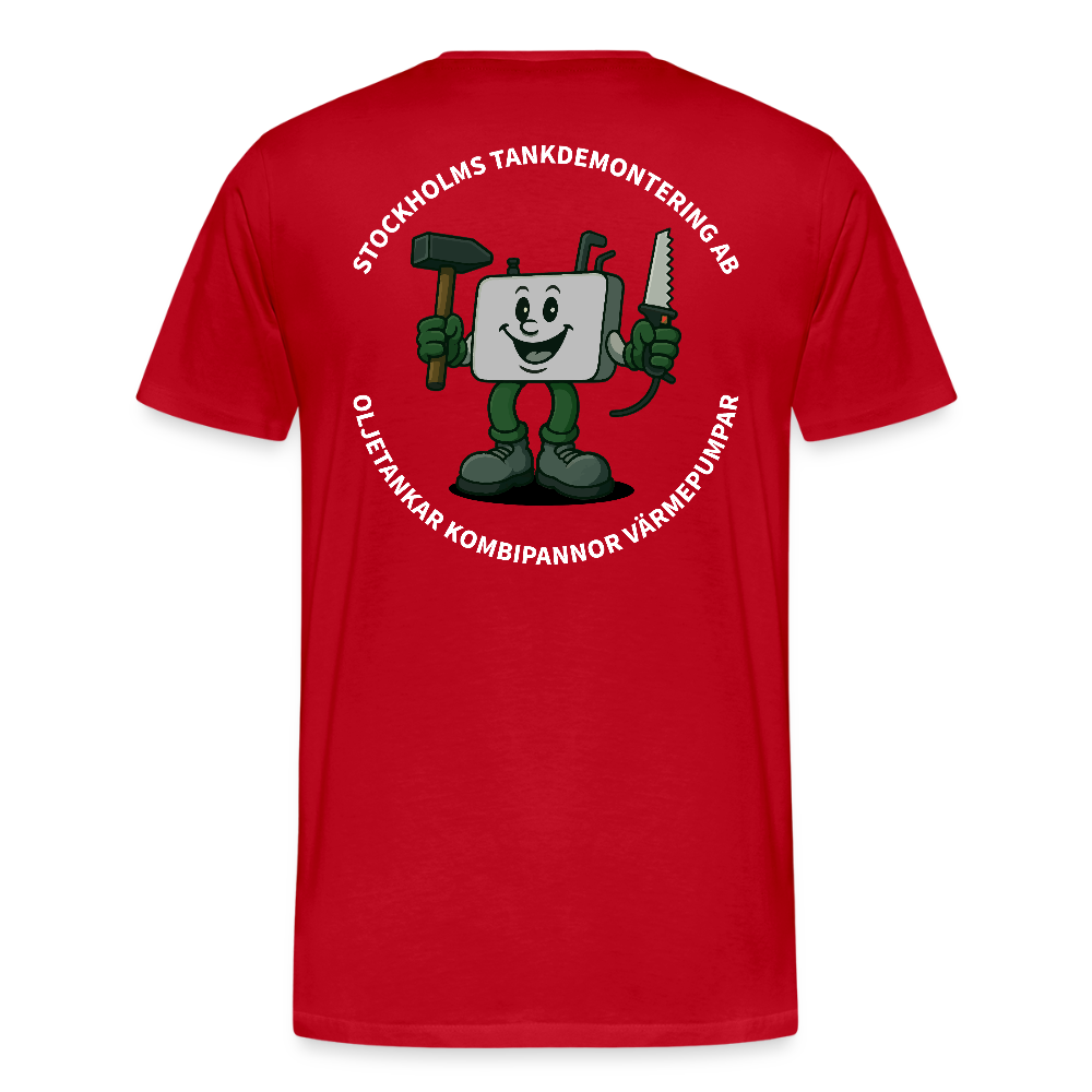 Stockholms Tankdemontering - Premium-T-shirt - röd