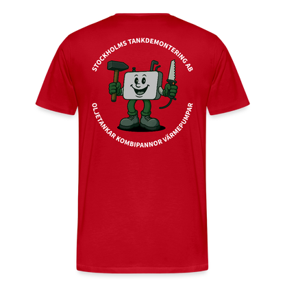 Stockholms Tankdemontering - Premium-T-shirt - röd