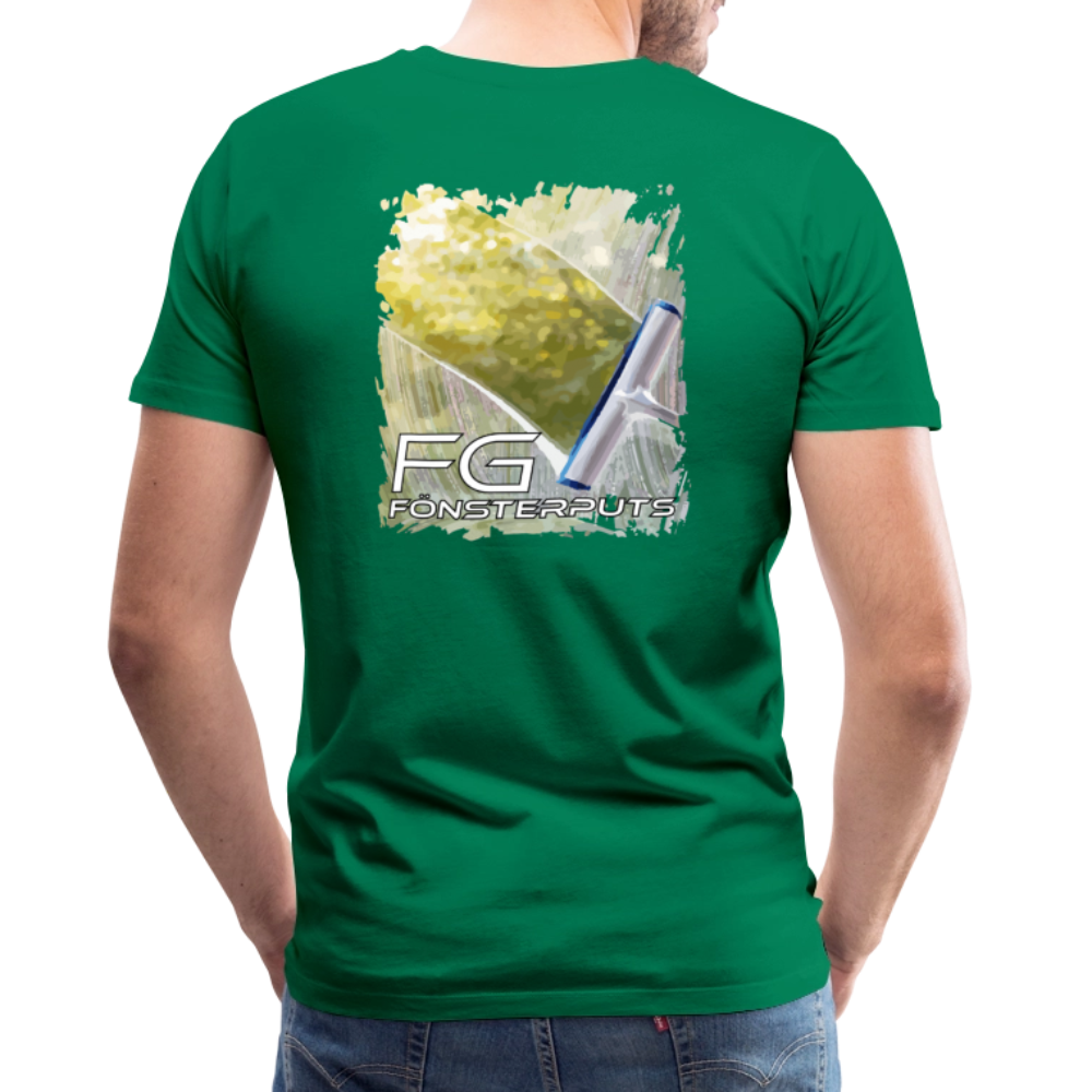 FG fönsterputs - Premium-T-shirt herr - kellygrön