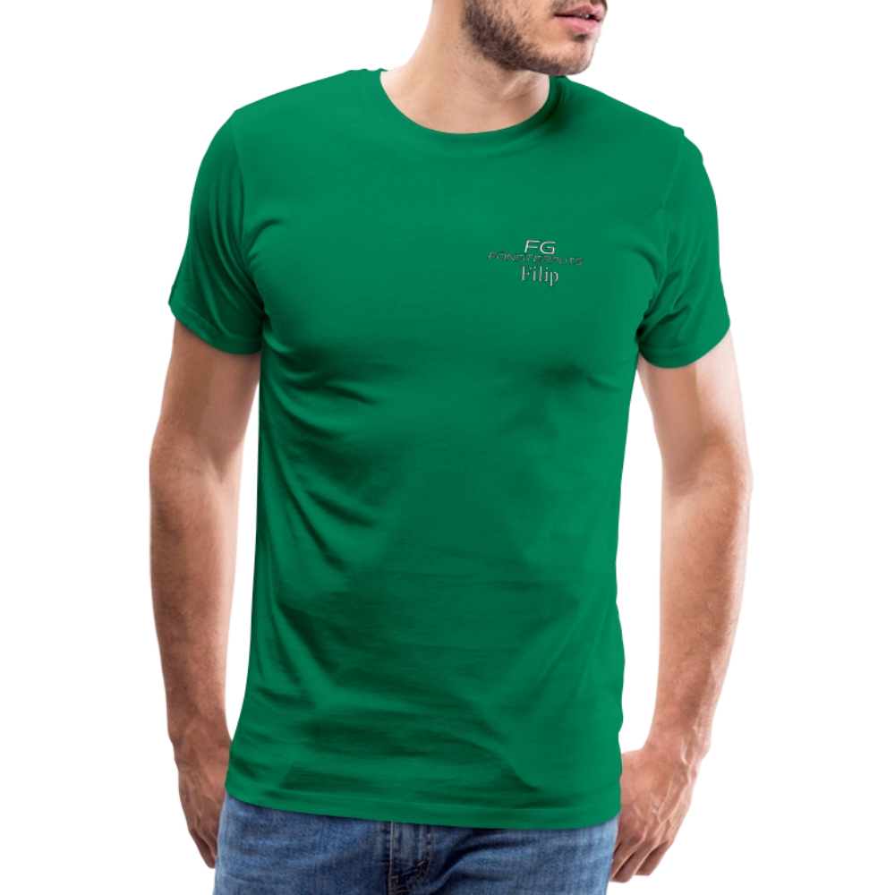 FG fönsterputs - Premium-T-shirt herr - kellygrön