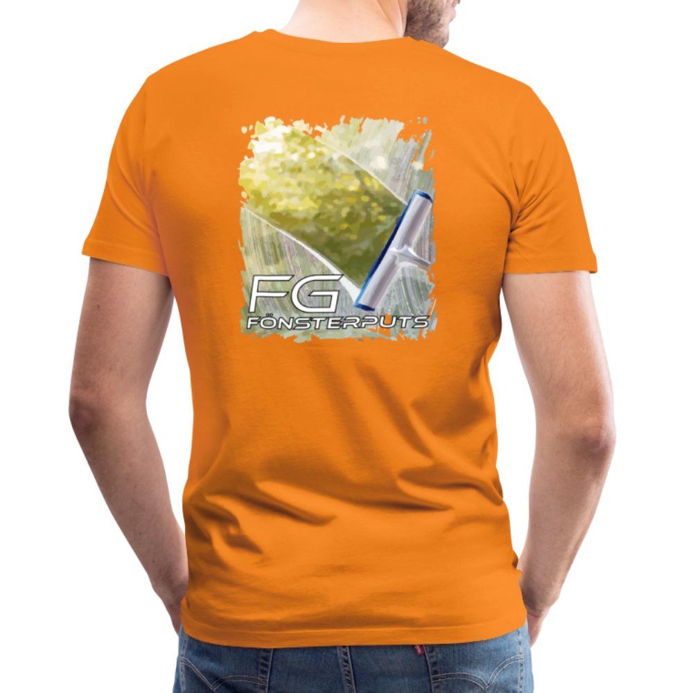 FG fönsterputs - Premium-T-shirt herr - orange