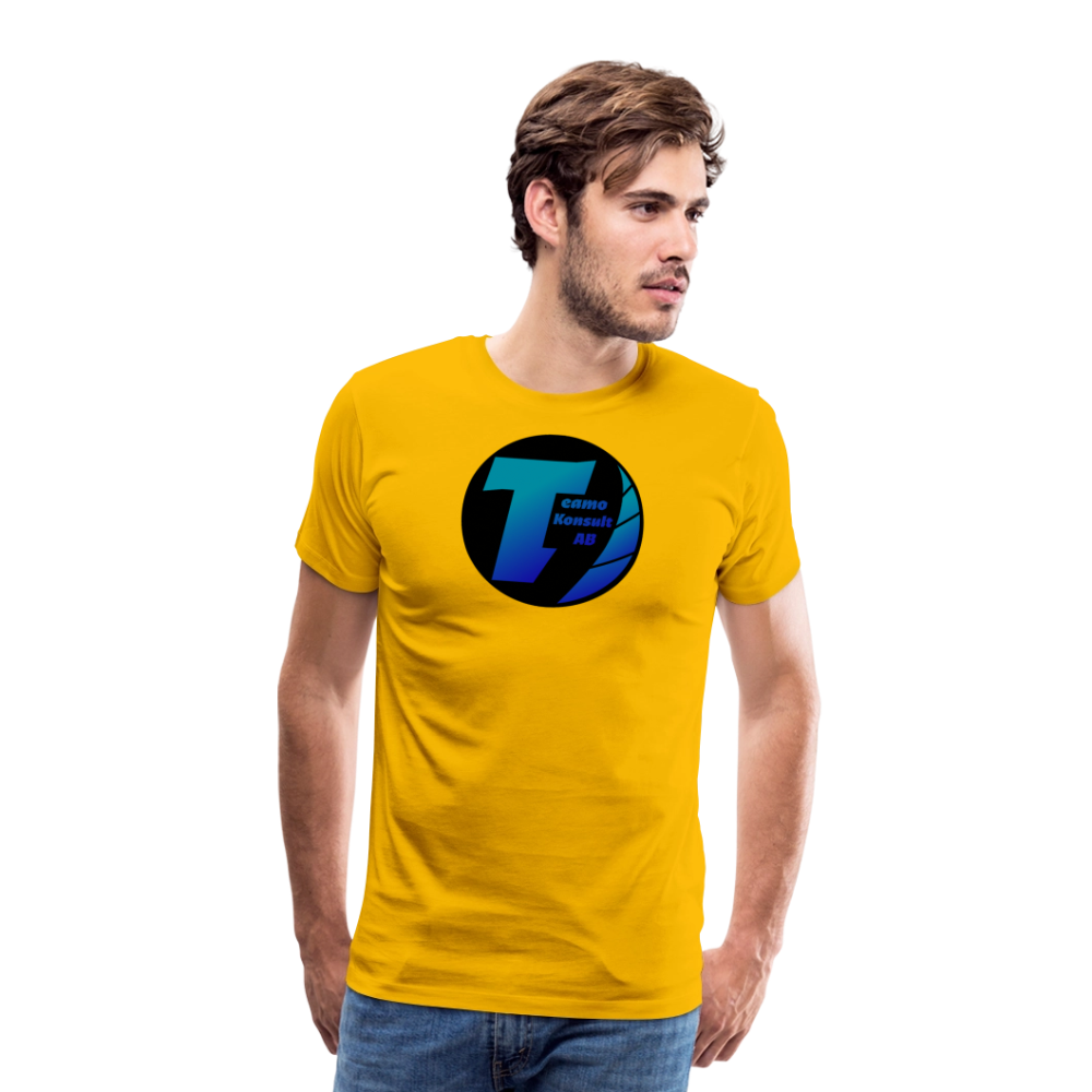 Teamo | Premium-T-shirt herr - solgul