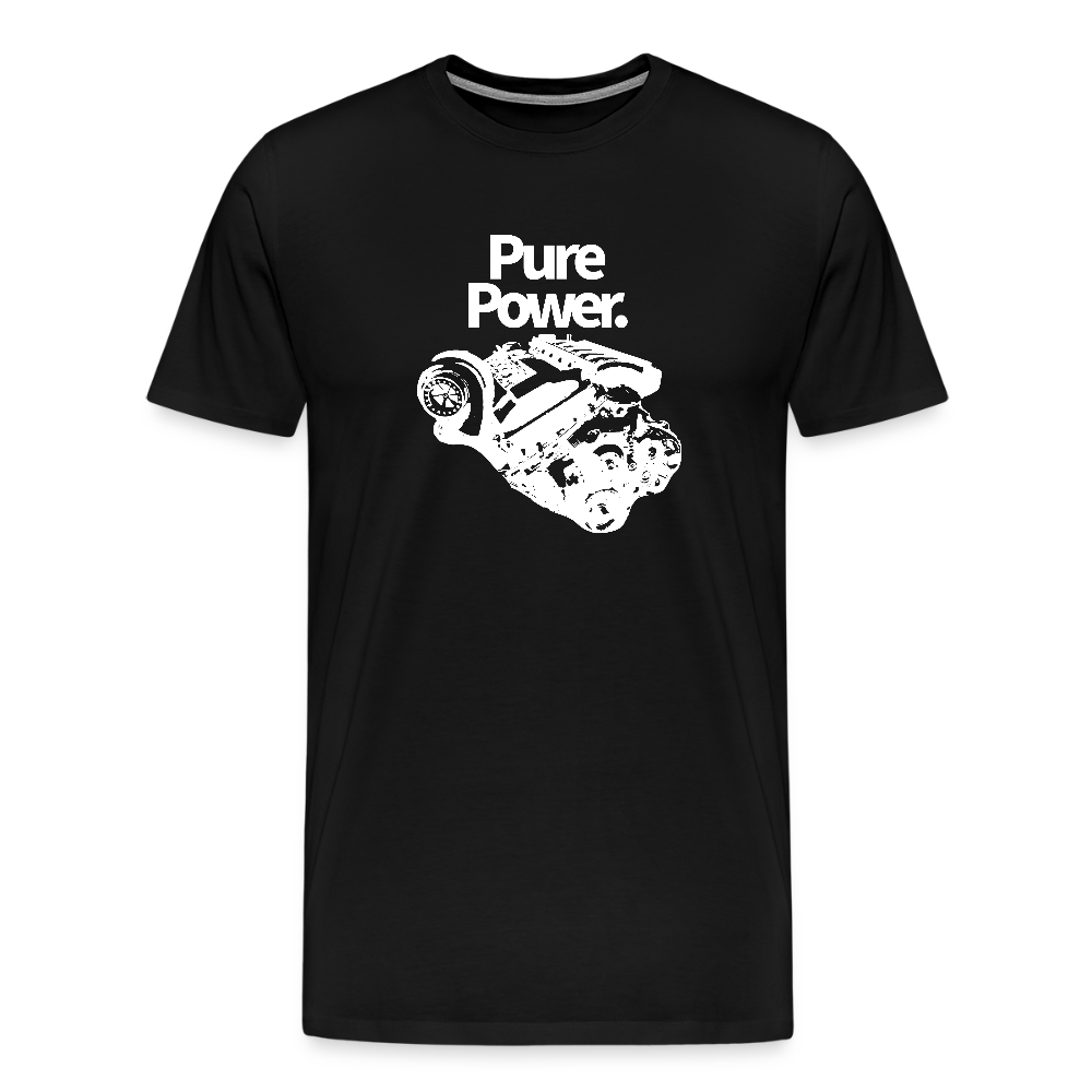 Power - Premium-T-shirt herr - svart