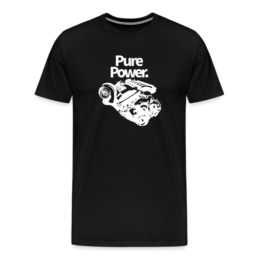 Power - Premium-T-shirt herr - svart