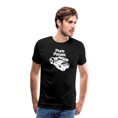 Power - Premium-T-shirt herr - svart
