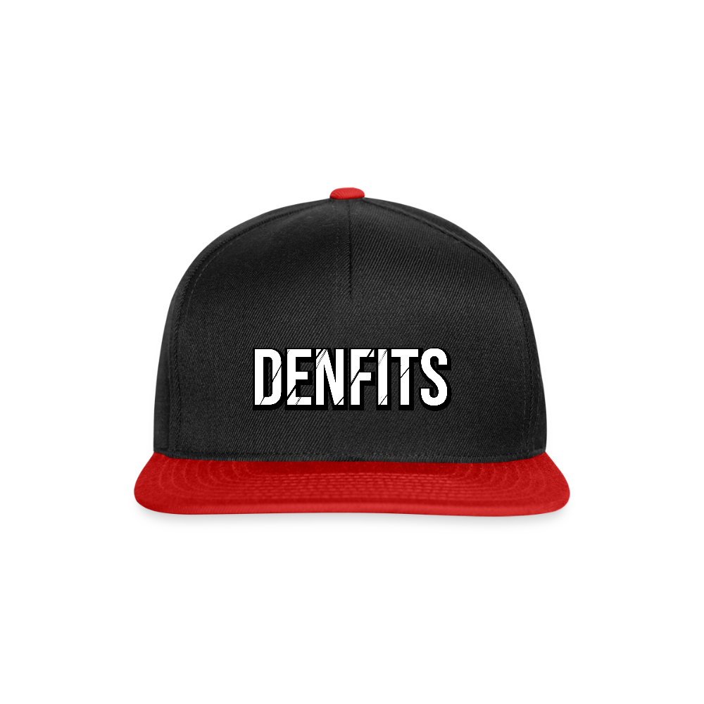 Denfits blk - Snapbackkeps - svart/röd