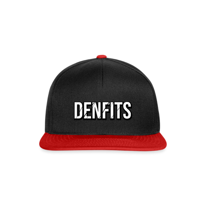 Denfits blk - Snapbackkeps - svart/röd
