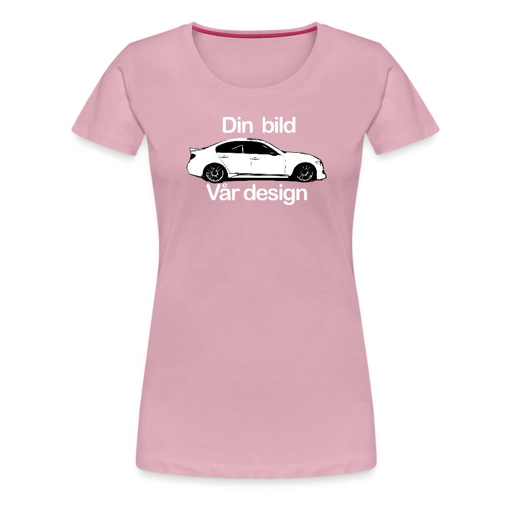 Din - Premium-T-shirt dam - ljusrosa