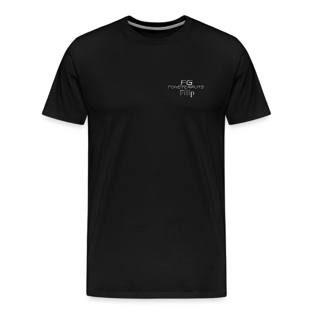 FG fönsterputs - Premium-T-shirt herr - svart