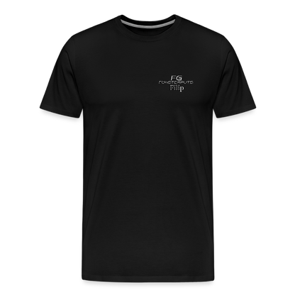 FG fönsterputs - Premium-T-shirt herr - svart