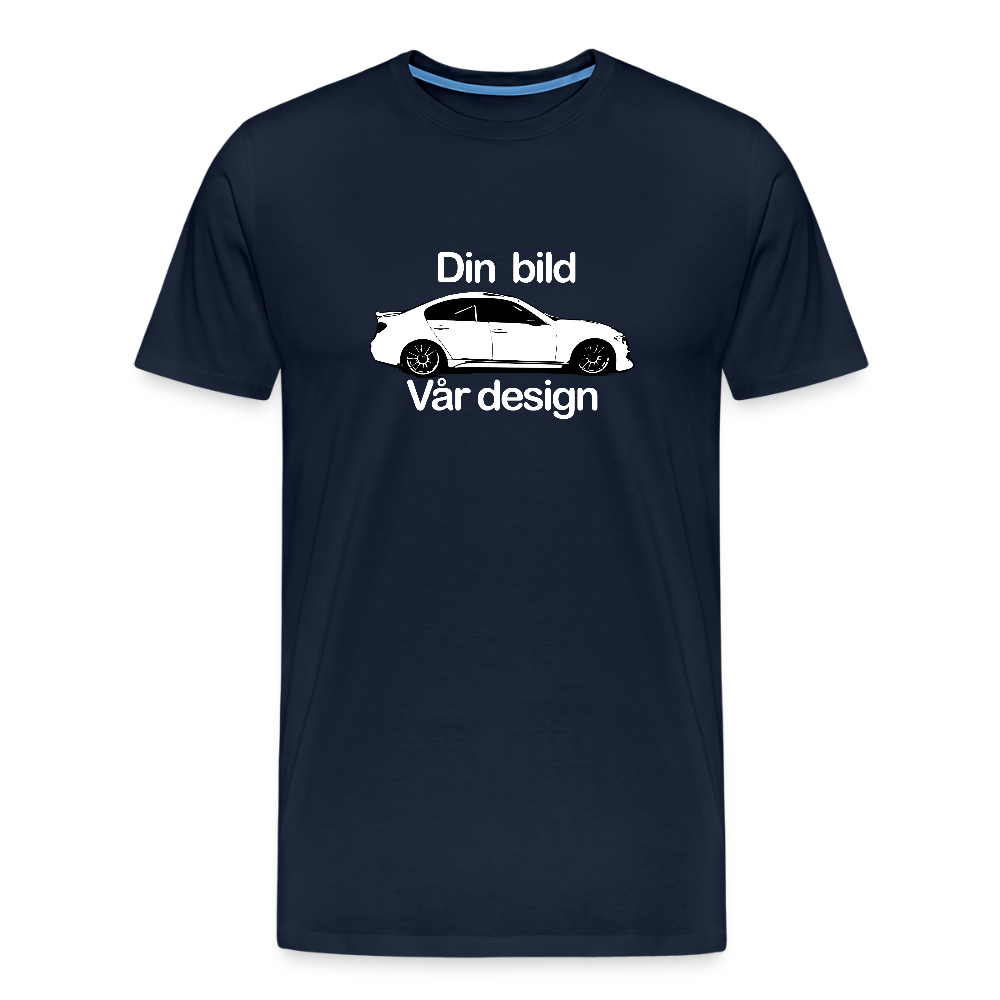 Din - Premium-T-shirt herr - marinblå